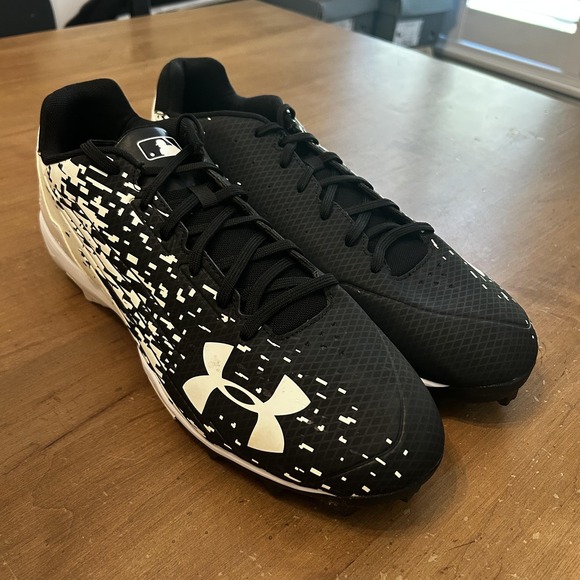 Under Armour MLB Authentic Baseball Cleats Mens Size 14 Black White 1278744-011 - Picture 1 of 6
